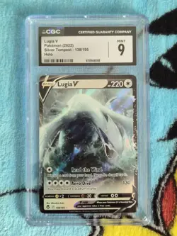 Pokemon Lugia V Silver Tempest Ultra Rare Holo 138/195 220HP CGC 9 Card - Image 1