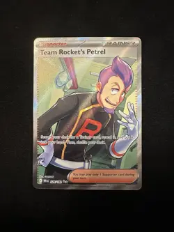 Team Rocket's Petrel 226/182 Pokemon Destined Rivals Ultra Rare Near Mint Card - Image 1