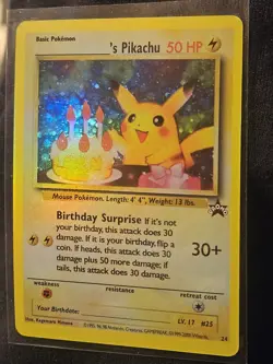 Pokemon ______'s Pikachu Wotc Promo 2000 24/53 Holo Promo 50 HP Basic Card - Image 1