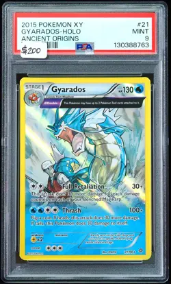 2015 Gyarados #21 Ancient Origins PSA 9 Pokemon Card - Image 1