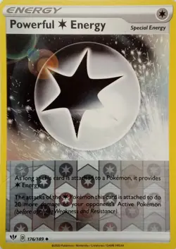 176/189 POWERFUL ENERGY REVERSE HOLO DARKNESS ABLAZE POKEMON CARD - Image 1