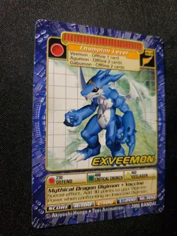 BO-118 Exveemon Digimon Card Digi-Battle Series 3 2000 Bandai NEAR MINT - Image 2