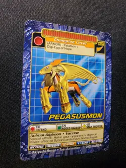 BO-127 Pegasusmon Digimon Card Digi-Battle Series 3 2000 Bandai NEAR MINT - Image 2