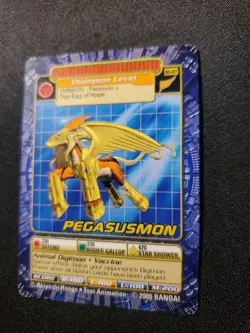 BO-127 Pegasusmon Digimon Card Digi-Battle Series 3 2000 Bandai NEAR MINT - Image 3