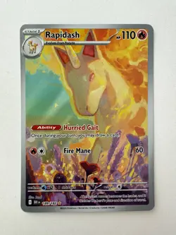 Pokemon Destined Rivals Illustration Rare Rapidash 189/183 - Image 1