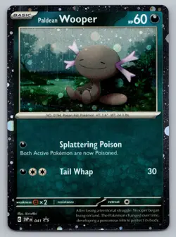 Paldean Wooper Pokemon Scarlet & Violet SVP 041 Cosmos Holo Black Star Promo NM - Image 1