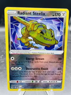 Pokemon Radiant Steelix 124/196 Lost Origin Ultra Rare Holo NM - Image 1
