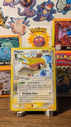 Pokemon TCG Pidgeot (Delta Species) 14/110 Holon Phantoms Holo - LP - Image 1