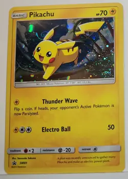 HD Swirl 🌀 Pikachu SM81 Cosmos Holo Bleed Error Rare Pokemon TCG ✨ •x2 Swirls - Image 4