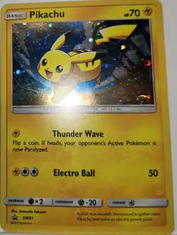 HD Swirl 🌀 Pikachu SM81 Cosmos Holo Bleed Error Rare Pokemon TCG ✨ •x2 Swirls - Image 5
