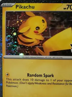 Fart Swirl 🌀 Pikachu 051/162 Cosmos Holo Heavily Bleed Error Rare Pokemon TCG ✨ - Image 1