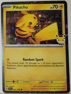 Fart Swirl 🌀 Pikachu 051/162 Cosmos Holo Heavily Bleed Error Rare Pokemon TCG ✨ - Image 4