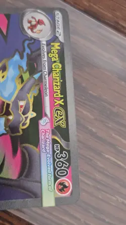 Mega Charizard X ex 109/094 Pokemon Phantasmal Flames Full Art NM - Image 3