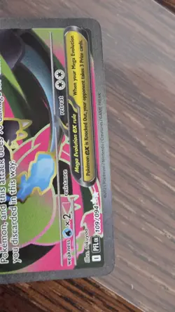 Mega Charizard X ex 109/094 Pokemon Phantasmal Flames Full Art NM - Image 4