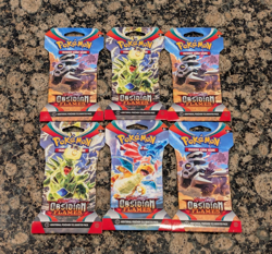 6x Pokemon Obsidian Flames Sleeved Booster Packs –Scarlet & Violet - Image 3