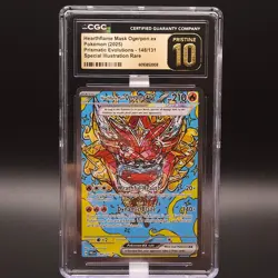 Pokemon Prismatic Evolutions Hearthflame Mask Ogerpon ex 148/131 CGC Pristine 10 - Image 1