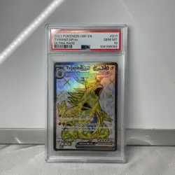 TYRANITAR EX 2023 Pokemon PSA 10 GEM-MINT #211/197 Obsidian Flames ULTRA RARE - Image 1