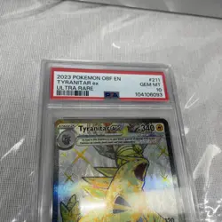 TYRANITAR EX 2023 Pokemon PSA 10 GEM-MINT #211/197 Obsidian Flames ULTRA RARE - Image 4