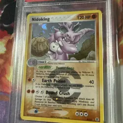PSA 8 Pokemon Nidoking ex FireRed LeafGreen 8/112 Reverse Holo Rare - Image 2