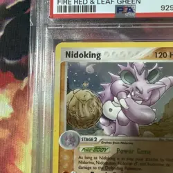 PSA 8 Pokemon Nidoking ex FireRed LeafGreen 8/112 Reverse Holo Rare - Image 3