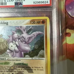 PSA 8 Pokemon Nidoking ex FireRed LeafGreen 8/112 Reverse Holo Rare - Image 4