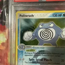 Pokemon Poliwrath EX Fire Red & Leaf Green Reverse Holo Rare #11 PSA 8 - Image 3
