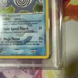 Pokemon Poliwrath EX Fire Red & Leaf Green Reverse Holo Rare #11 PSA 8 - Image 5