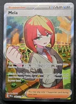 Mela 140/131 Prismatic Evolutions Full Art Secret Rare NM Pokemon Pack Fresh! - Image 1