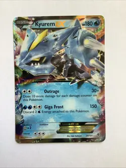 Pokemon TCG Kyurem EX 30/101 Plasma Blast Ultra Rare, NM - Image 1
