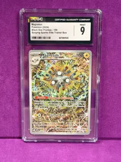 Pokemon TCG Magneton Black Star Promo SVP En 159 Surging Sparks CGC 9 Mint - Image 1