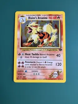 Blain’s Arcanine - Gym Challenge 2000 Pokemon - 1/132 Holo Rare NM w/ Swirl - Image 1