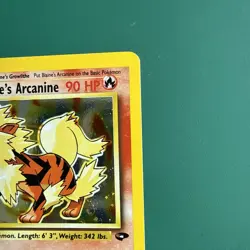 Blain’s Arcanine - Gym Challenge 2000 Pokemon - 1/132 Holo Rare NM w/ Swirl - Image 4