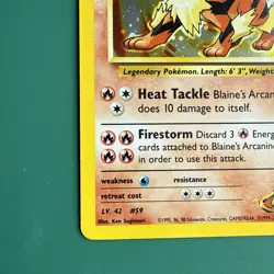 Blain’s Arcanine - Gym Challenge 2000 Pokemon - 1/132 Holo Rare NM w/ Swirl - Image 5