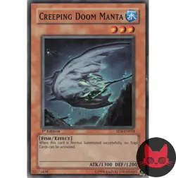 Yugioh Creeping Doom Manta SD4-EN014 Common 1st Edition NM - Image 1