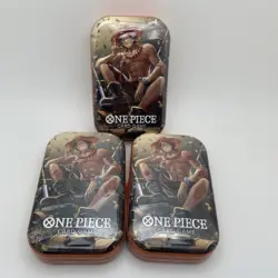 One Piece Mini Tin Set Vol 2 . LOT OF 3 TS-02 OP-13 | Factory Sealed | Bandai - Image 1