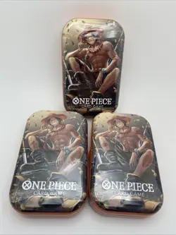 One Piece Mini Tin Set Vol 2 . LOT OF 3 TS-02 OP-13 | Factory Sealed | Bandai - Image 2