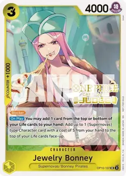 NM-Mint, English One Piece Jewelry Bonney (Judge Pack Vol. 7) - OP10-107 - UC - - Image 1