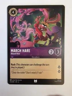Disney Lorcana March Hare Absurd Host 50/204 - Image 1