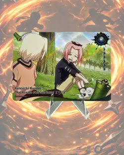 Naruto Kayou English Series 2 Card - Kunoichi Rumble - NRSA02-R-044L1 - Image 1