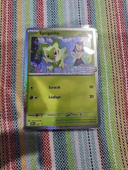 Sprigatito SVP EN 191 Black Star Promo Surging Sparks Pokemon TCG Card Sealed - Image 1