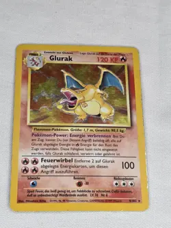 Pokemon Glurak Base Set German 4/102 Card 1999 Wizards of the Coast - Image 1