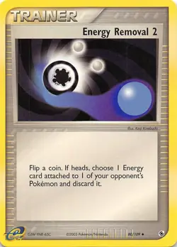 ENERGY REMOVAL 2 - 80/109 - EX Ruby and Sapphire - e-READER Pokemon Card - NM - Image 1