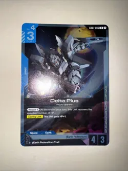 DELTA PLUS GD01-006 R GUNDAM CARD GAME English TCG CCG - Image 1