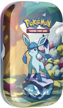 Pokemon TCG Scarlet & Violet Prismatic Evolutions Mini Tin Glaceon New - Image 1