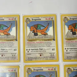 Lot Of 6 1999 Pokemon Dragonite WB First Movie Black Star Promo BSP #5 - Image 4