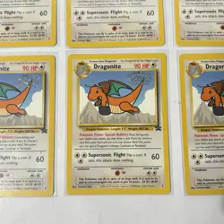Lot Of 6 1999 Pokemon Dragonite WB First Movie Black Star Promo BSP #5 - Image 5