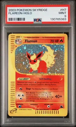 2003 POKEMON SKYRIDGE #H7 FLAREON-HOLO PSA 9 - Image 1