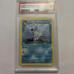 Pokemon Dark Blastoise Team Rocket Holo Rare Unlimited 3/82 PSA 7 - Image 1