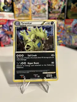 Tyranitar 26/95 Rare HGSS Unleashed Pokemon NM - Image 1