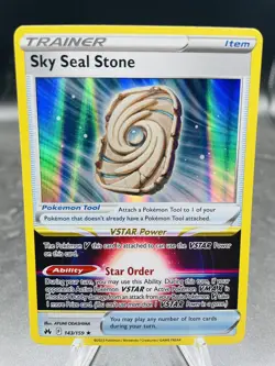 Pokemon Sky Seal Stone 143/159 Crown Zenith Holo Rare NM - Image 1